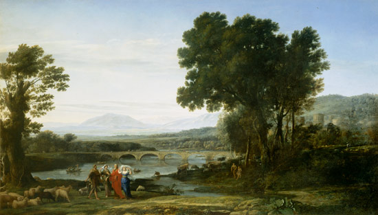 Landscape with Jacob and Laban and Laban's Daughters von Claude Lorrain