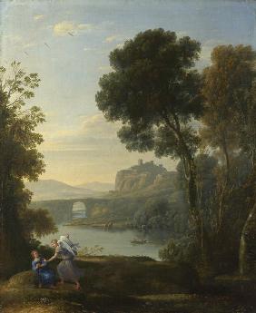Landschaft mit Hagar und dem Engel 1646