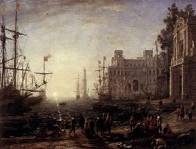 Harbour with Villa Medici 1637