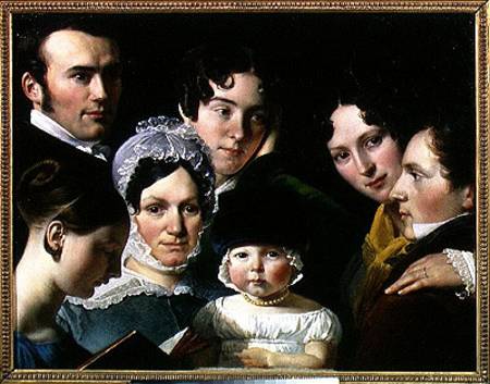 The Dubufe Family in 1820 von Claude-Marie Dubufe