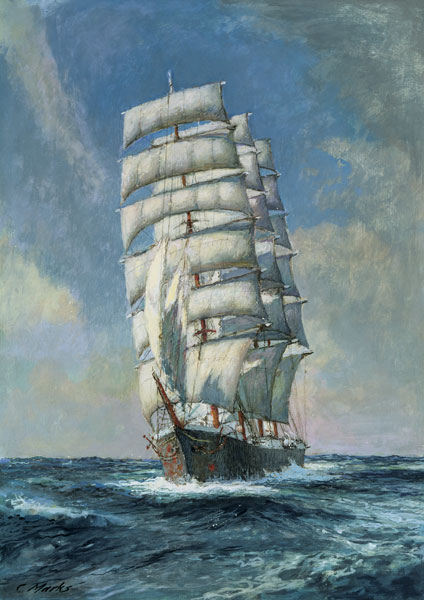 Unnamed clipper ship von Claude Marks