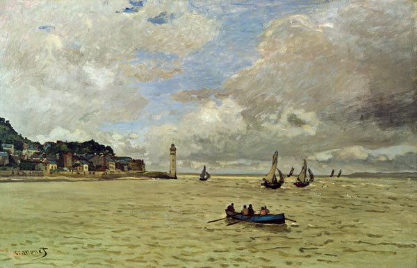 Der Leuchtturm von Honfleur von Claude Monet