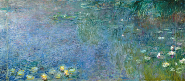 Waterlilies: Morning von Claude Monet