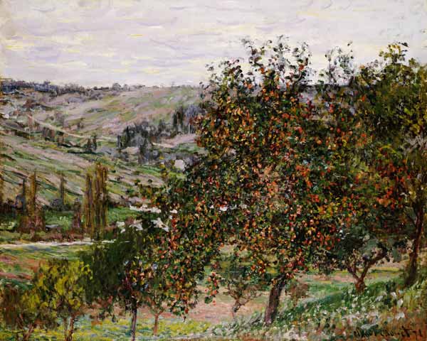 Apfelbäume bei Vetheuil von Claude Monet