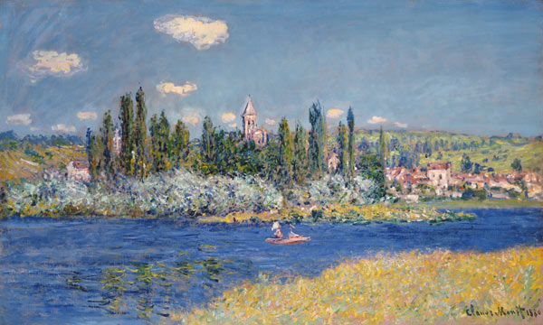 Blick auf Vetheuil von Claude Monet