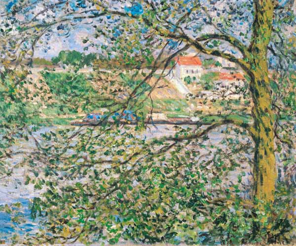 Blick durch Bäume von Claude Monet