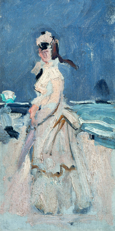 Camille on the Beach von Claude Monet