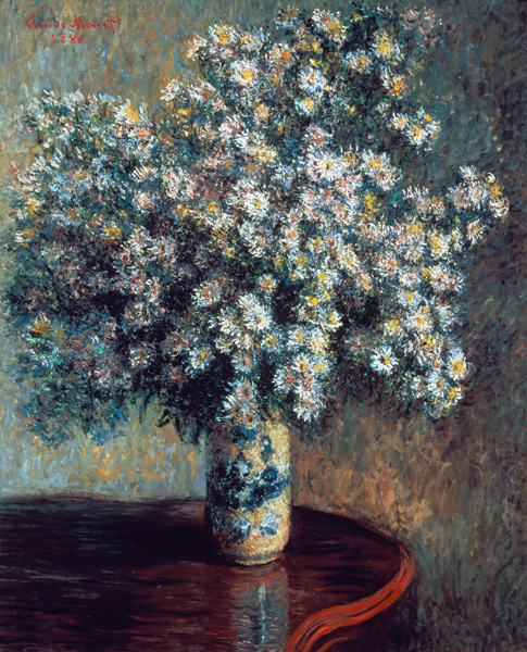 Der Asternstrauss. von Claude Monet
