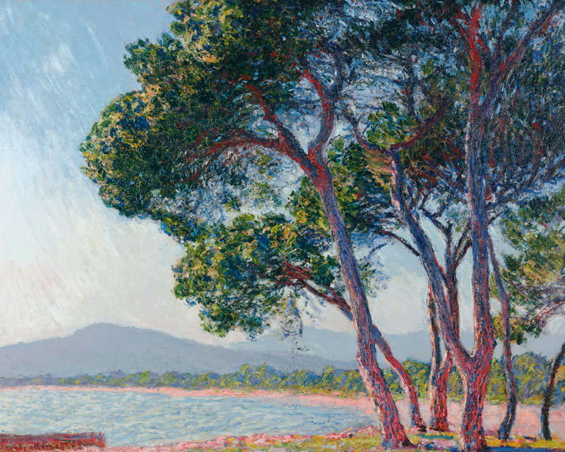 Der Strand bei Juan-les-pins von Claude Monet