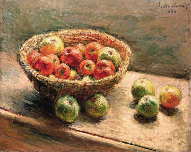 Ein Korb mit Äpfeln von Claude Monet