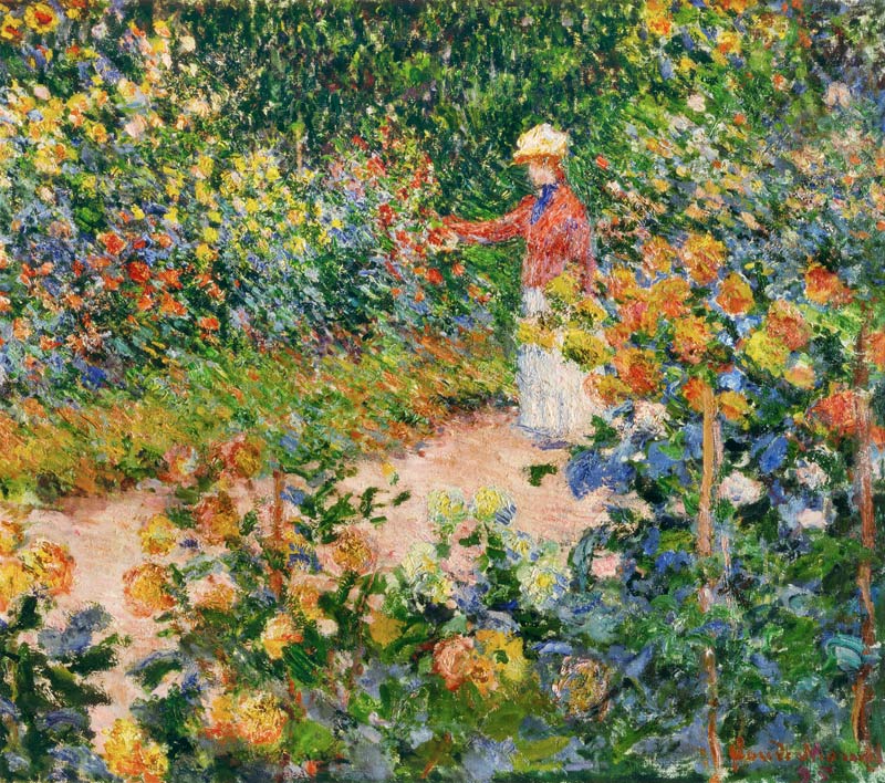 Garden at Giverny von Claude Monet