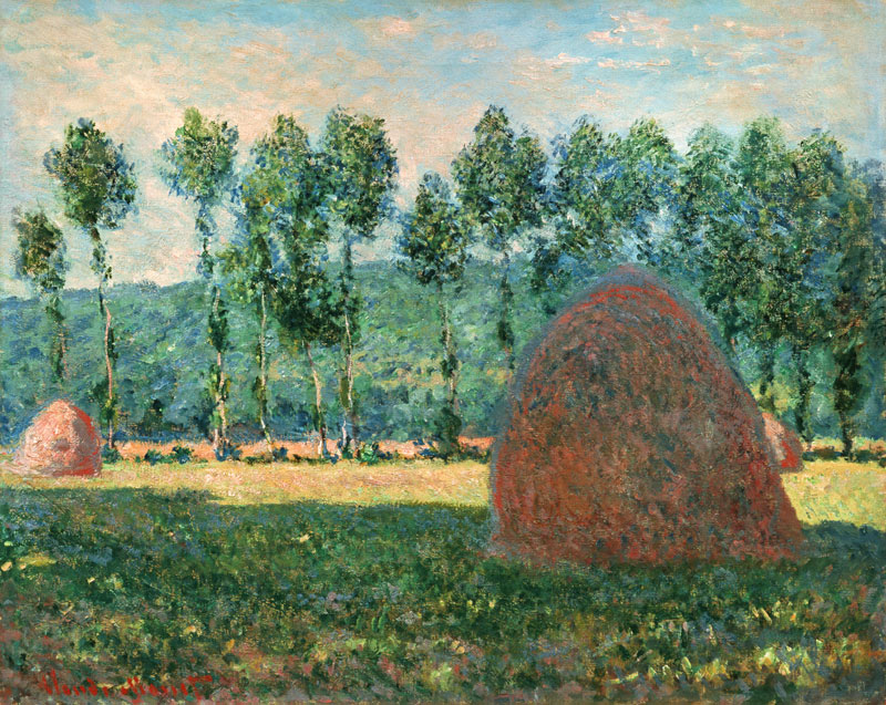 Haystacks near Giverny von Claude Monet