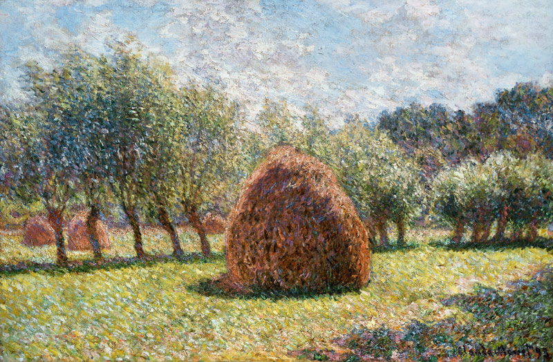 Heuschober bei Giverny. von Claude Monet