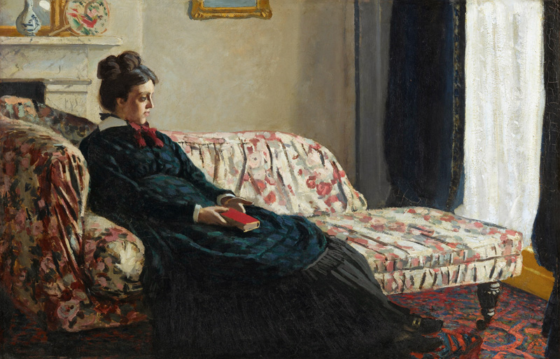 Meditation. Madame Monet au canape von Claude Monet