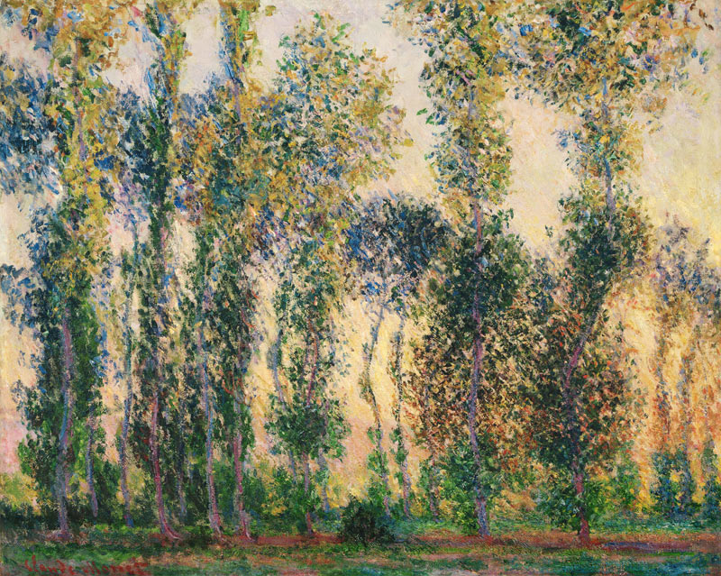 Pappeln bei Giverny von Claude Monet