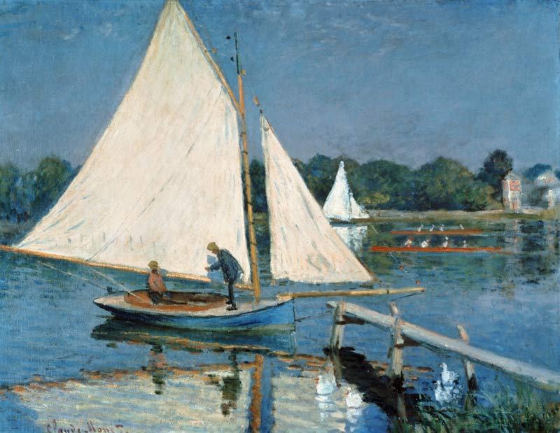 Sailing at Argenteuil von Claude Monet
