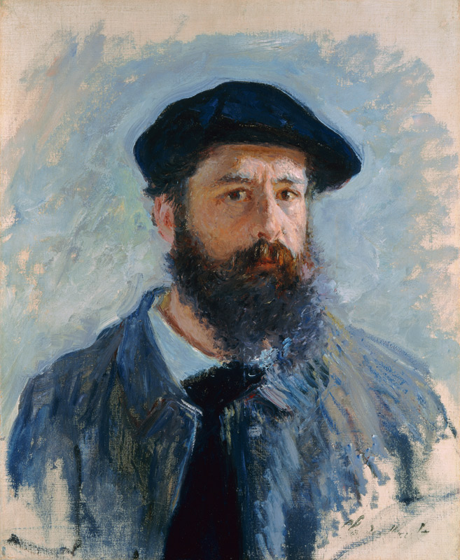 Selbstbildnis mit Barett von Claude Monet