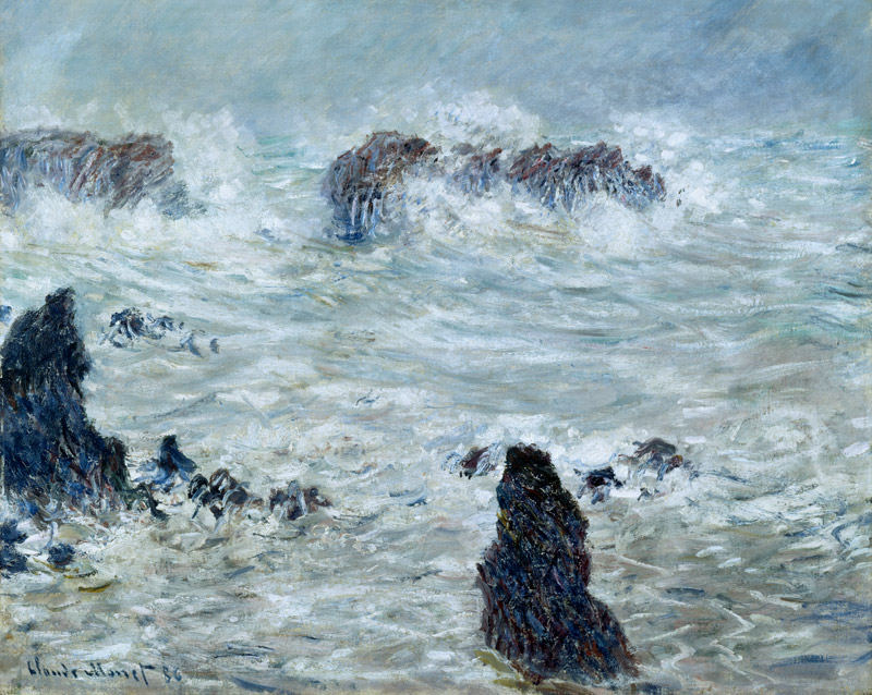 Storm, off the Coast of Belle-Ile von Claude Monet