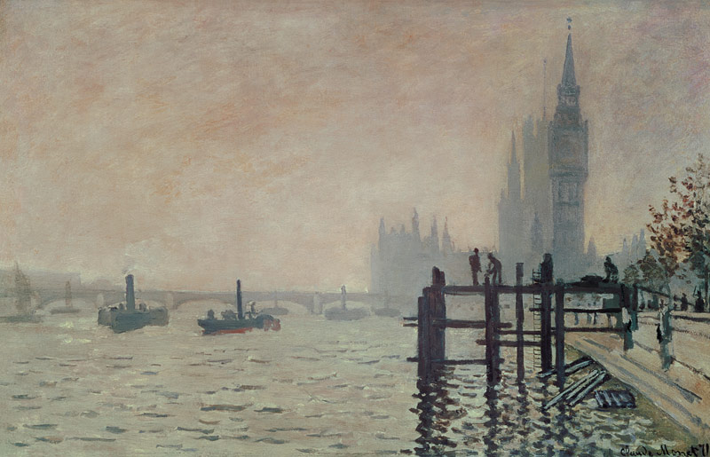 The Thames below Westminster von Claude Monet