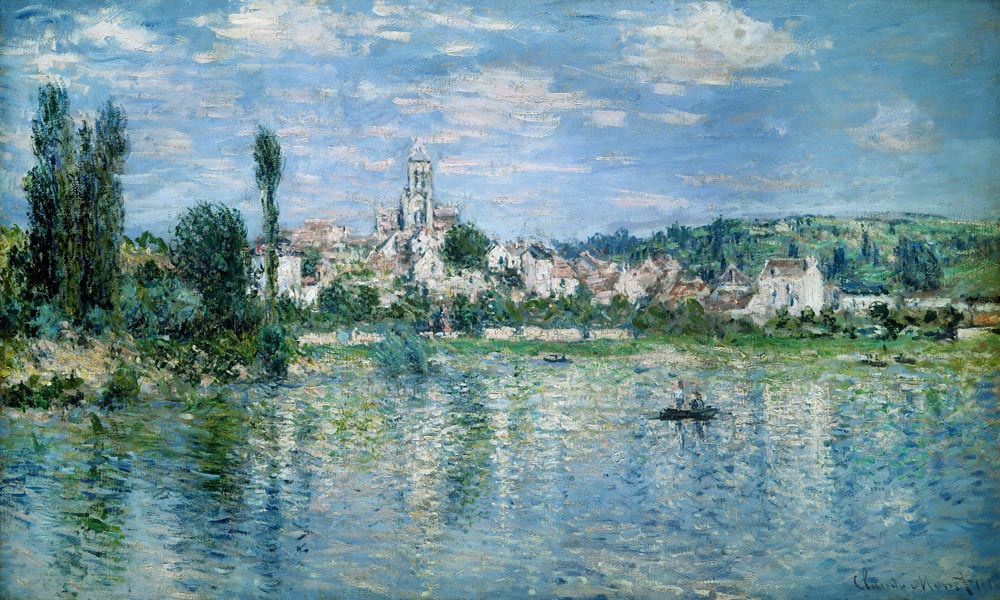 Vetheuil im Sommer  ("Vue de Vetheuil, été") von Claude Monet