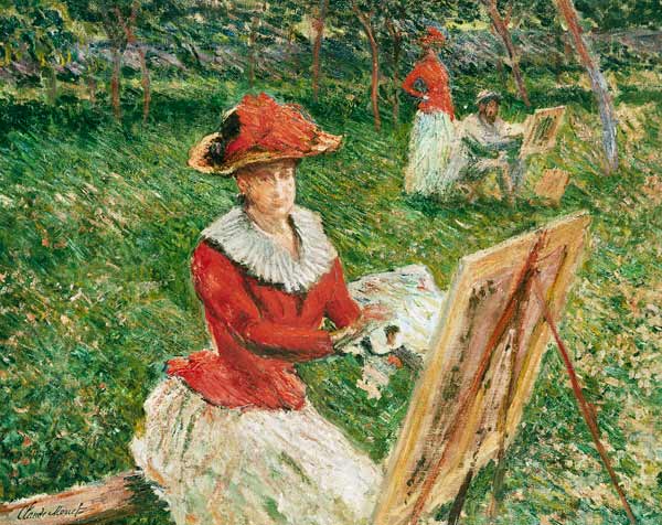 Blanche Hoschede (1864-1947) Painting von Claude Monet