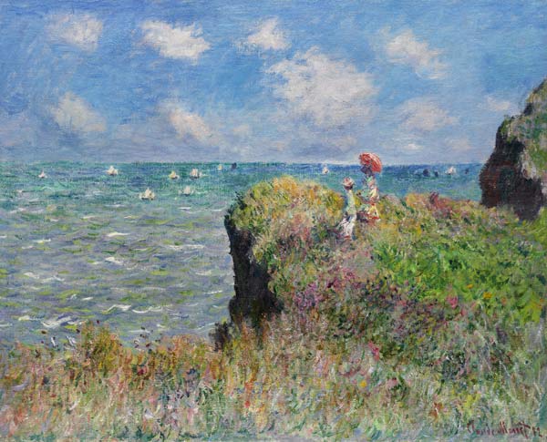 Cliff Walk at Pourville von Claude Monet