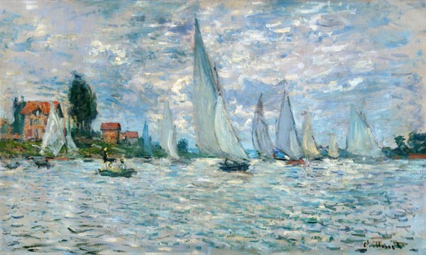 Die Boote (Regatta bei Argenteuil) von Claude Monet