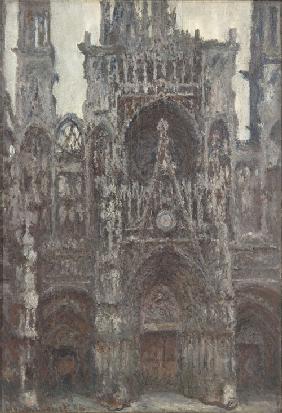 Die Kathedrale von Rouen. Das Portal von vorne gesehen 1892
