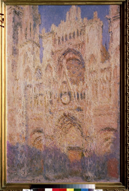 Kathedrale von Rouen am Abend von Claude Monet