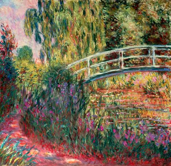Japanische Brücke im Garten von Giverny von Claude Monet