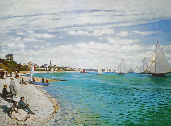 C.Monet, Regatta in Sainte-Adresse von Claude Monet