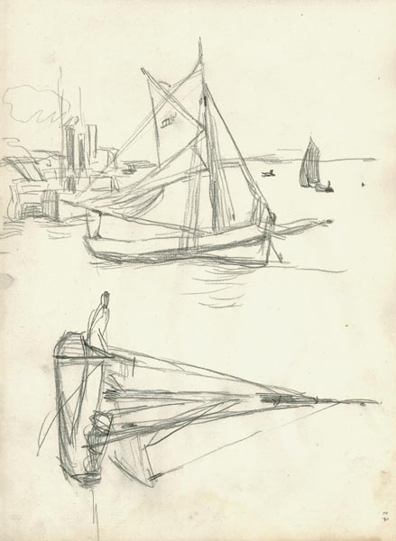 Studies of boats von Claude Monet