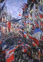 Rue St. Denis am 30. Juni von Claude Monet