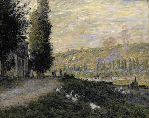 Seineboeschung bei Lavacourt von Claude Monet