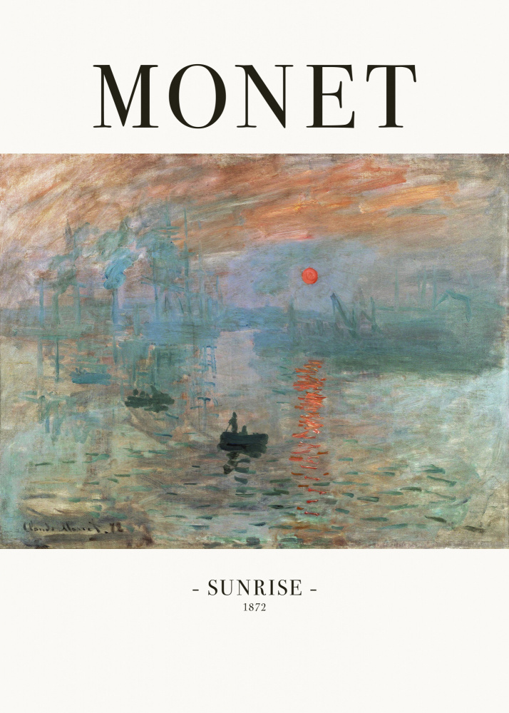 Sonnenaufgang 1872 von Claude Monet