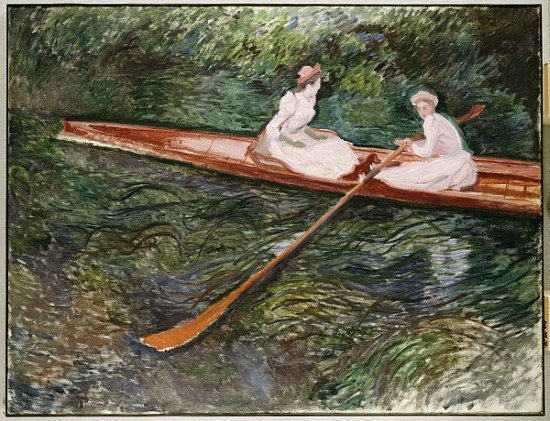 The Pink Rowing Boat von Claude Monet