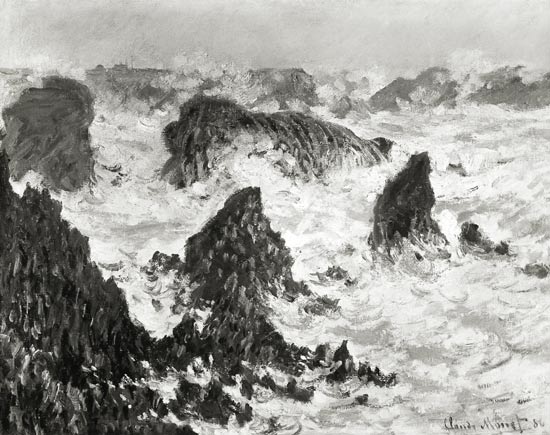 The Rocks of Belle-Ile von Claude Monet