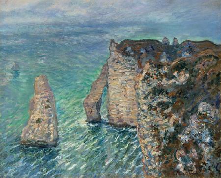 Aiguille und Porte d'Avel in Etretat. 1886