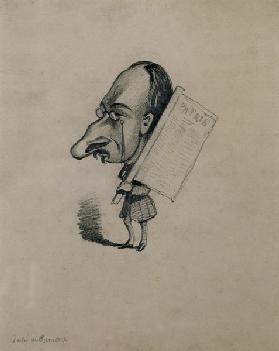 Jules de Premaray (1819-68) from a photograph by Nadar, c.1858 (pencil on paper) 19th