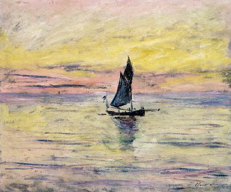 The Sailing Boat, Evening Effect 1885