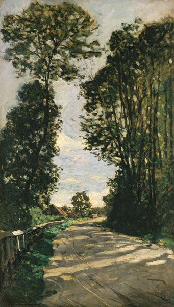 Weg zum Hof Saint-Siméon bei Honfleur von Claude Monet