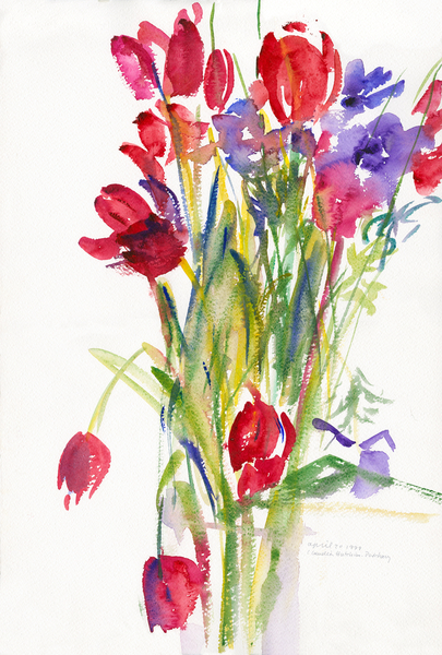 Tulips von Claudia Hutchins-Puechavy