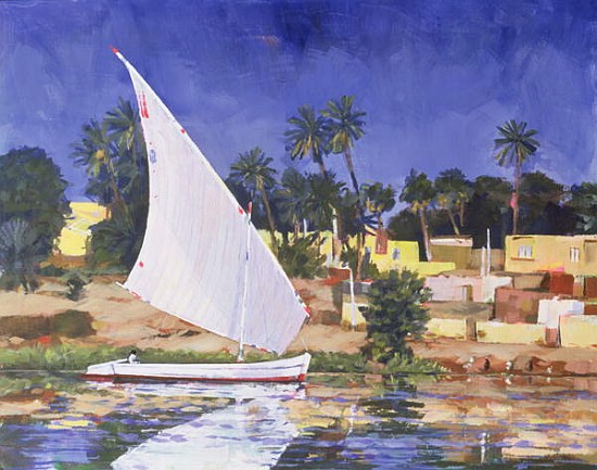Egypt Blue (oil on canvas)  von Clive  Metcalfe