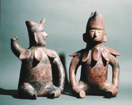 Two Statuettes from Colima, Mexico von Colima  Culture