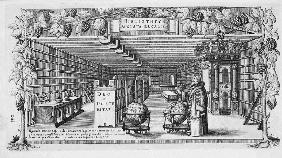 Herzog August II. in seiner Bibliothek 1650