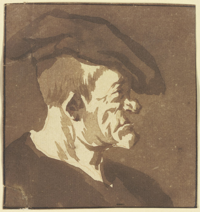 Fratzenhafter Kopf von Cornelis Dusart