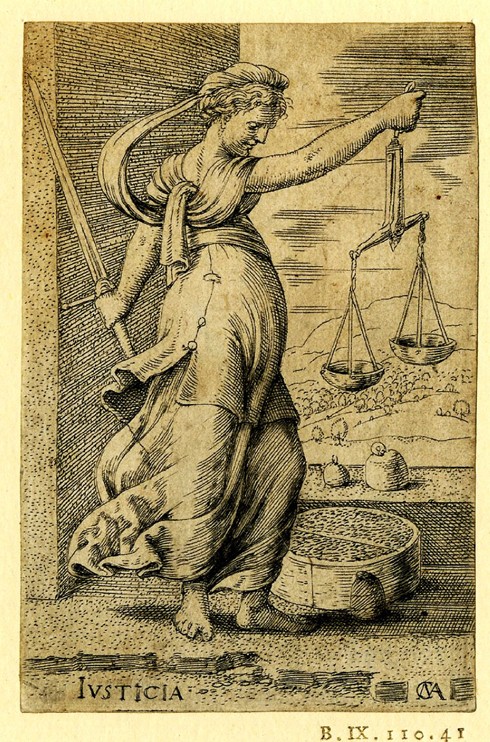 Justitia (Justiz) von Cornelis Massys