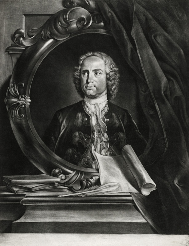 Porträt von Komponist Pietro Antonio Locatelli (1695-1764) von Cornelis Troost