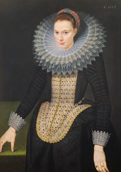 Portrait of a Lady von Cornelis van der Voort