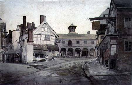 The Market Place, Ross, Herefordshire von Cornelius Varley